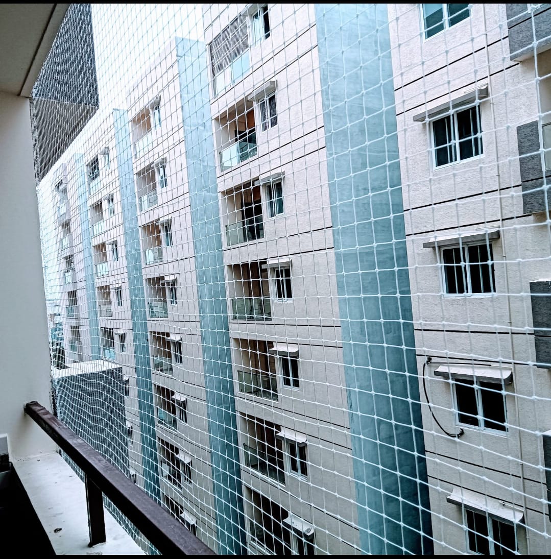 Pigeon Safety Nets installed by Pavitra Safety Nets Hyderabad