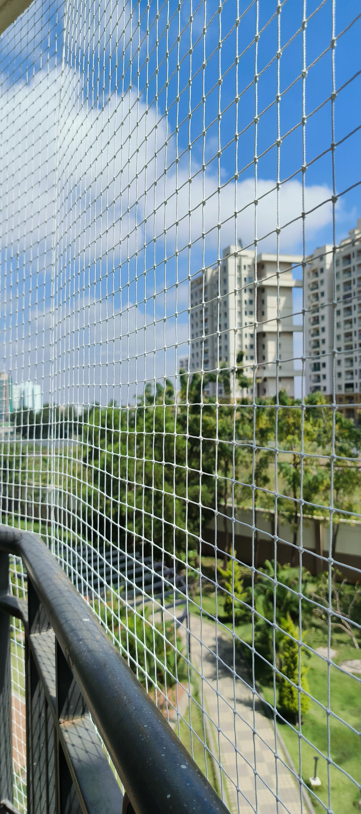 Balcony Safety Nets installed by Pavitra Safety Nets Hyderabad